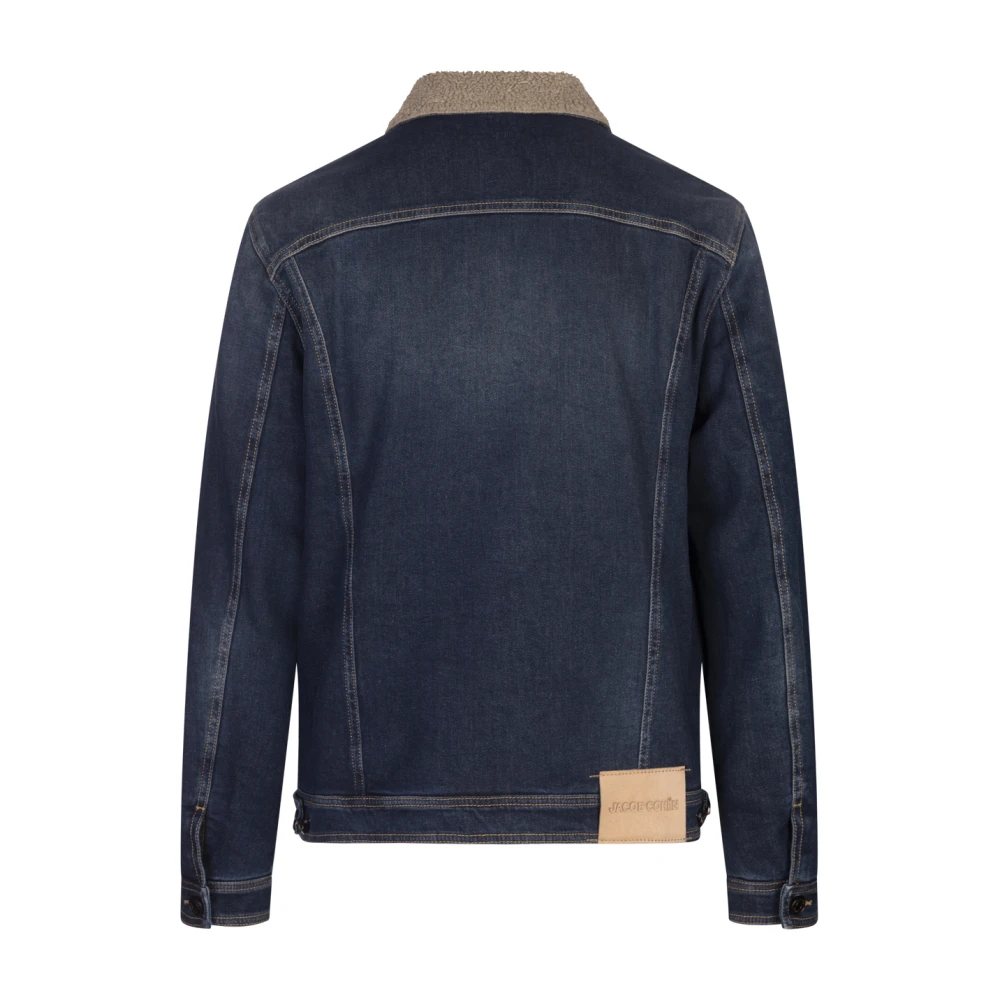 Jacob Cohën Blauwe Sherpa Denim Truckerjas Blue Heren