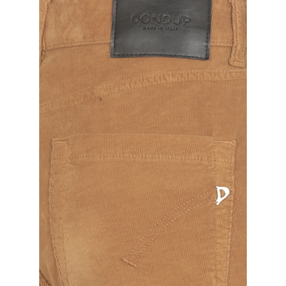 Dondup Corduroy Bruine Broek Vrouw Brown Dames