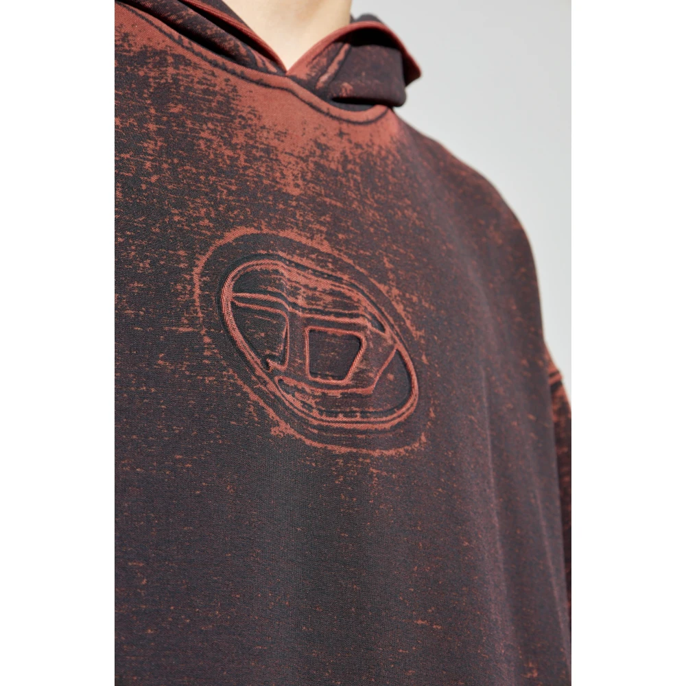 Diesel Hoodie S-Baxt-Hood-Q1 Red Heren
