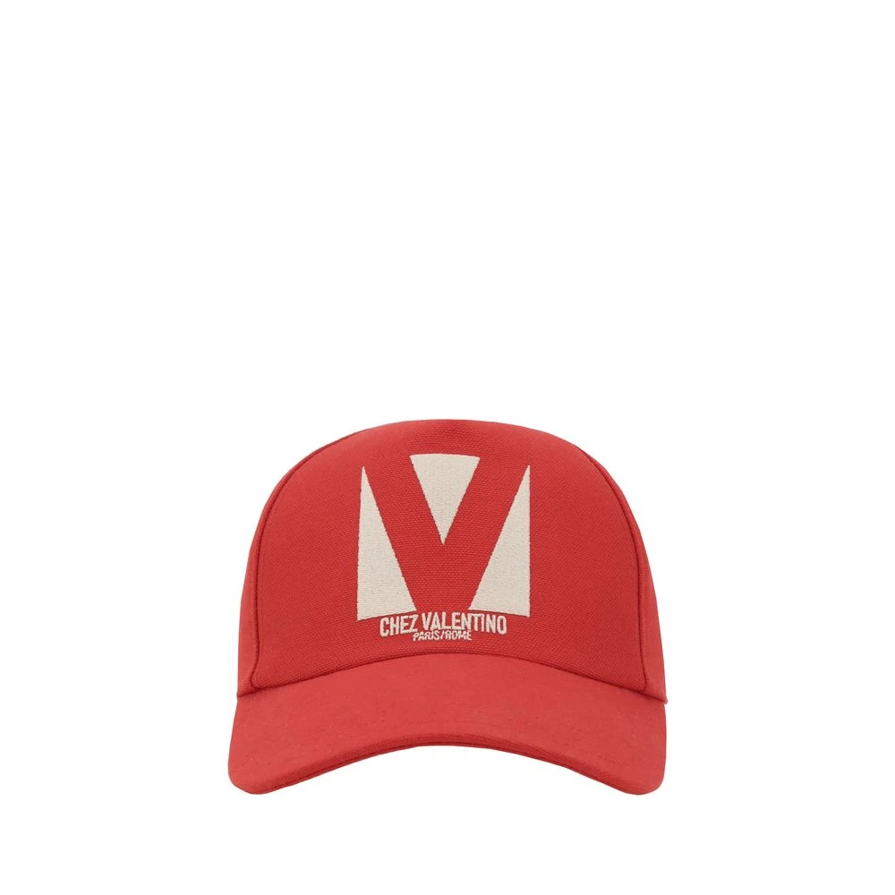 Valentino Garavani Red Hats & Caps, Female, 57 Cm, Logoed Baseball Hat