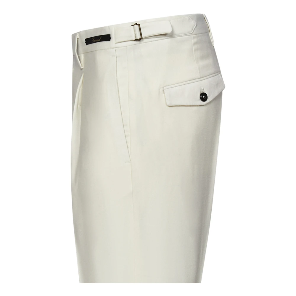 Michael Coal Witte Wol Slim Fit Broek White Heren