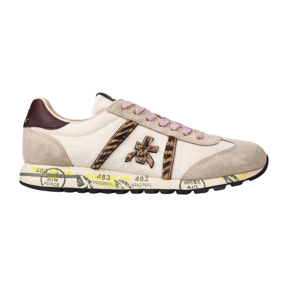 Premiata LucyD Dames Stijlvolle Sneakers Dames Schoenen Beige