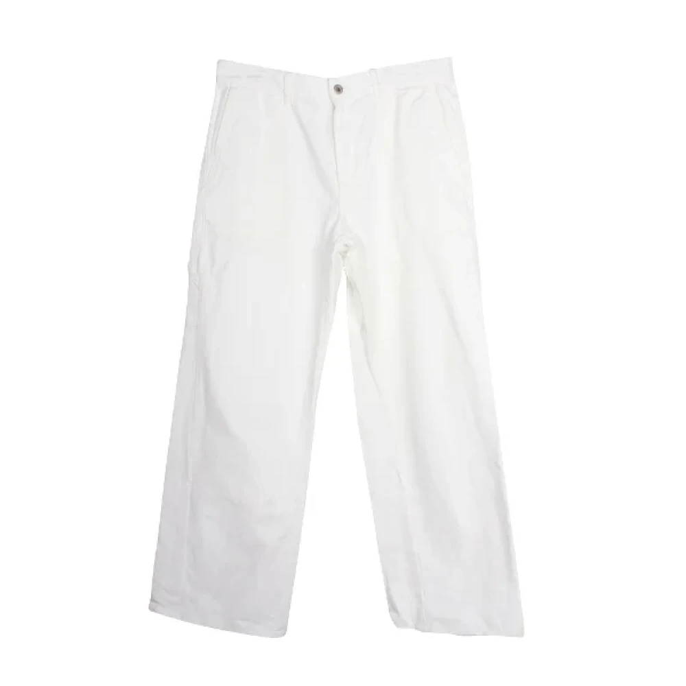 Loewe Pre-owned Cotton jeans White Dames