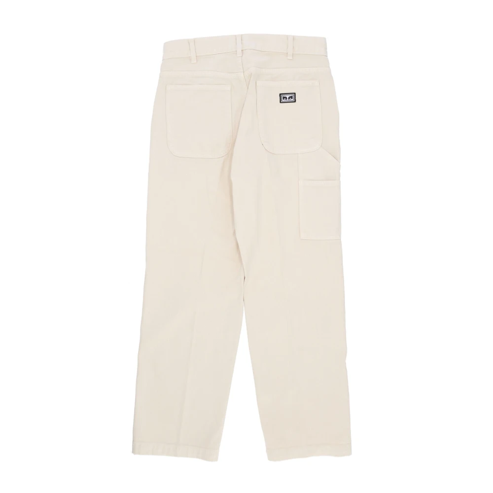 Obey Hardwork Carpenter Denim Pant Beige Heren