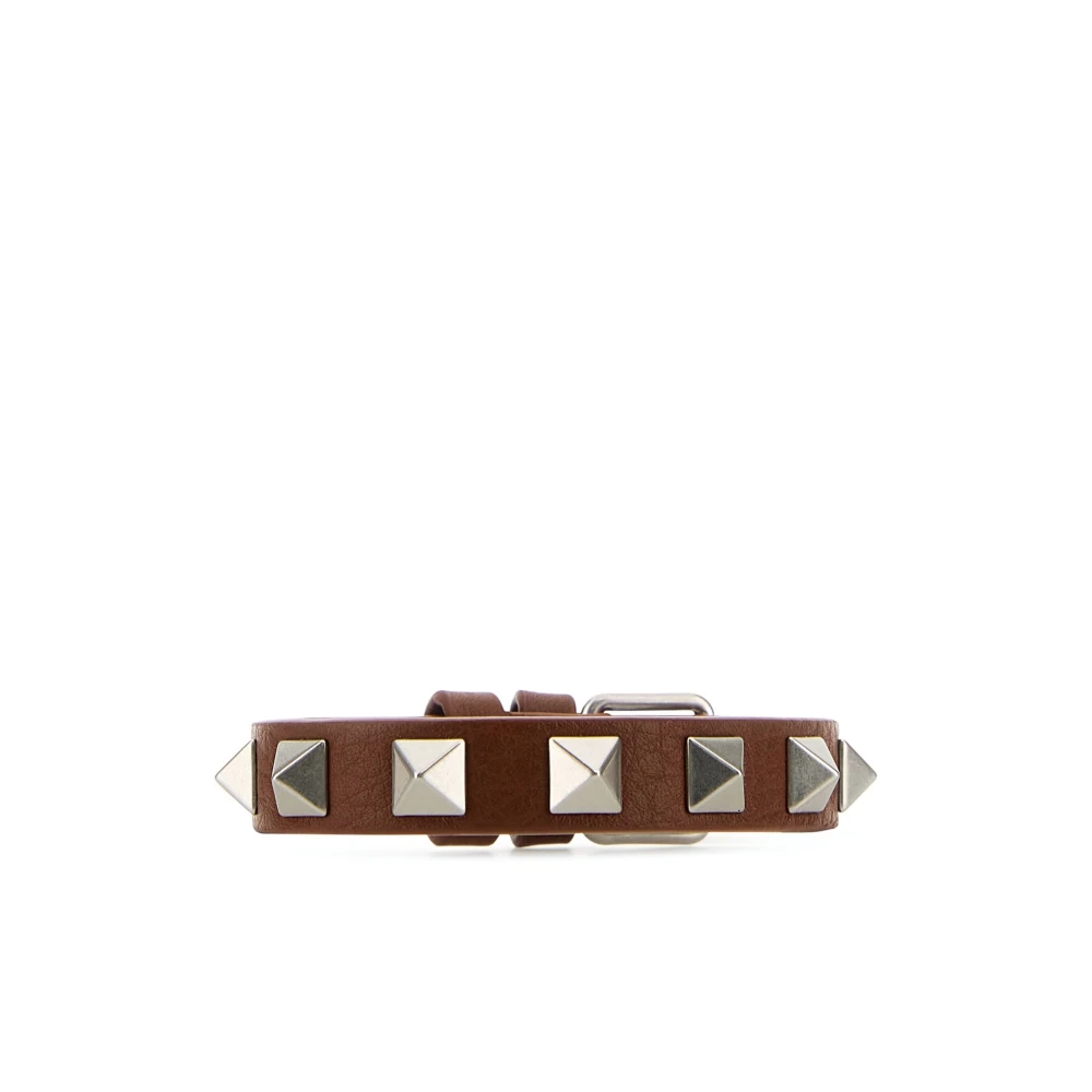 Valentino Garavani Nitar Brun Armband med Spänne Stängning Brown, Herr