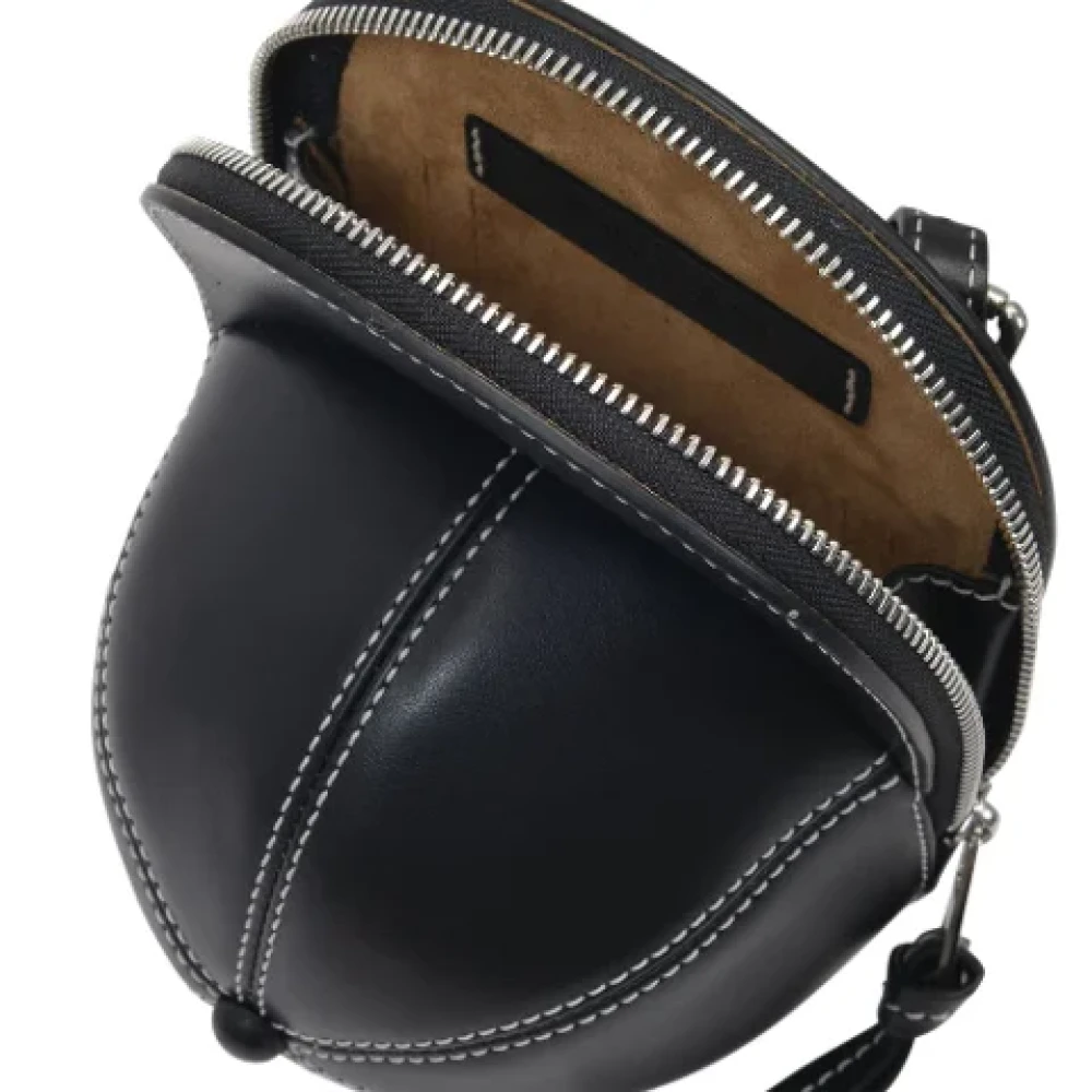 JW Anderson Cap Bag Leren Schoudertassen Black Dames