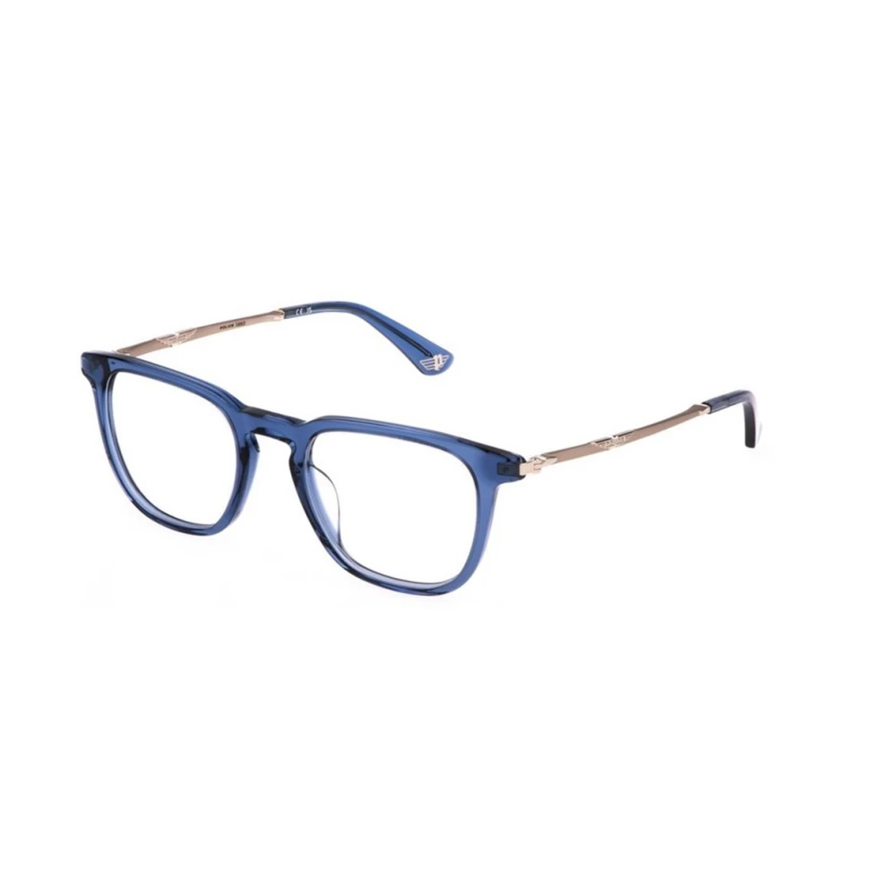 Police Blauwe Transparante Bril Blue Unisex
