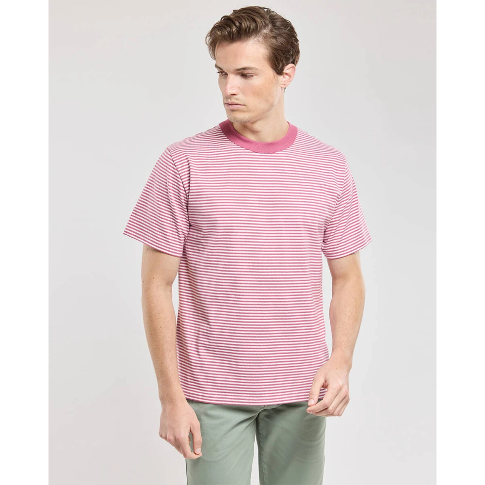 Armor-Lux Korte mouw T-shirt in stijl 59643 Red Heren