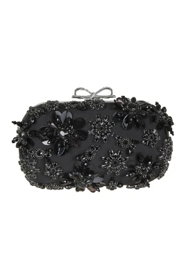 Satin Floral Kuvertväska
