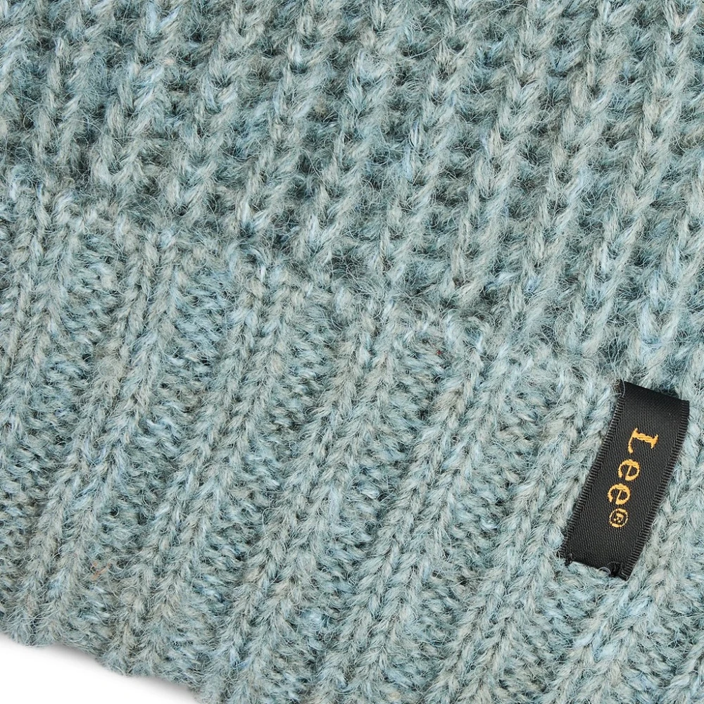 Lee Minimalist Beanie Hat Sweater Blue Dames