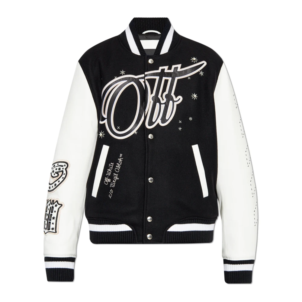 Off White Jas met logo Black Dames