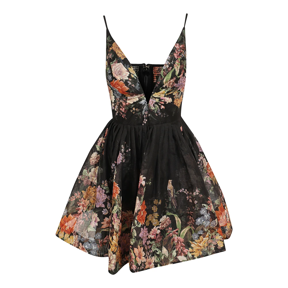 Zimmermann Elegante Zwarte Jurk Aw24 Multicolor Dames