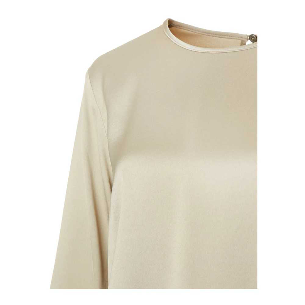 drykorn Flowy Blouse met knoopsluiting Beige Dames