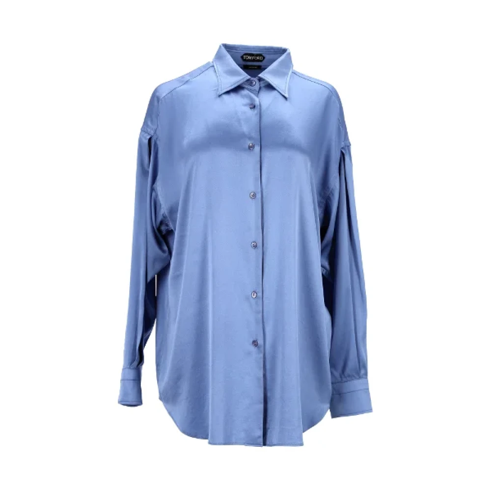 Tom Ford Pre-owned Silk tops Blue Dames