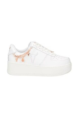 baskets-blanches-basses-rose-dore