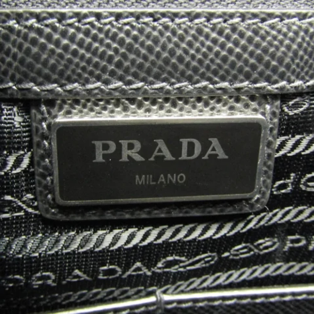 Prada Vintage Pre-owned Leather prada-bags Black Heren