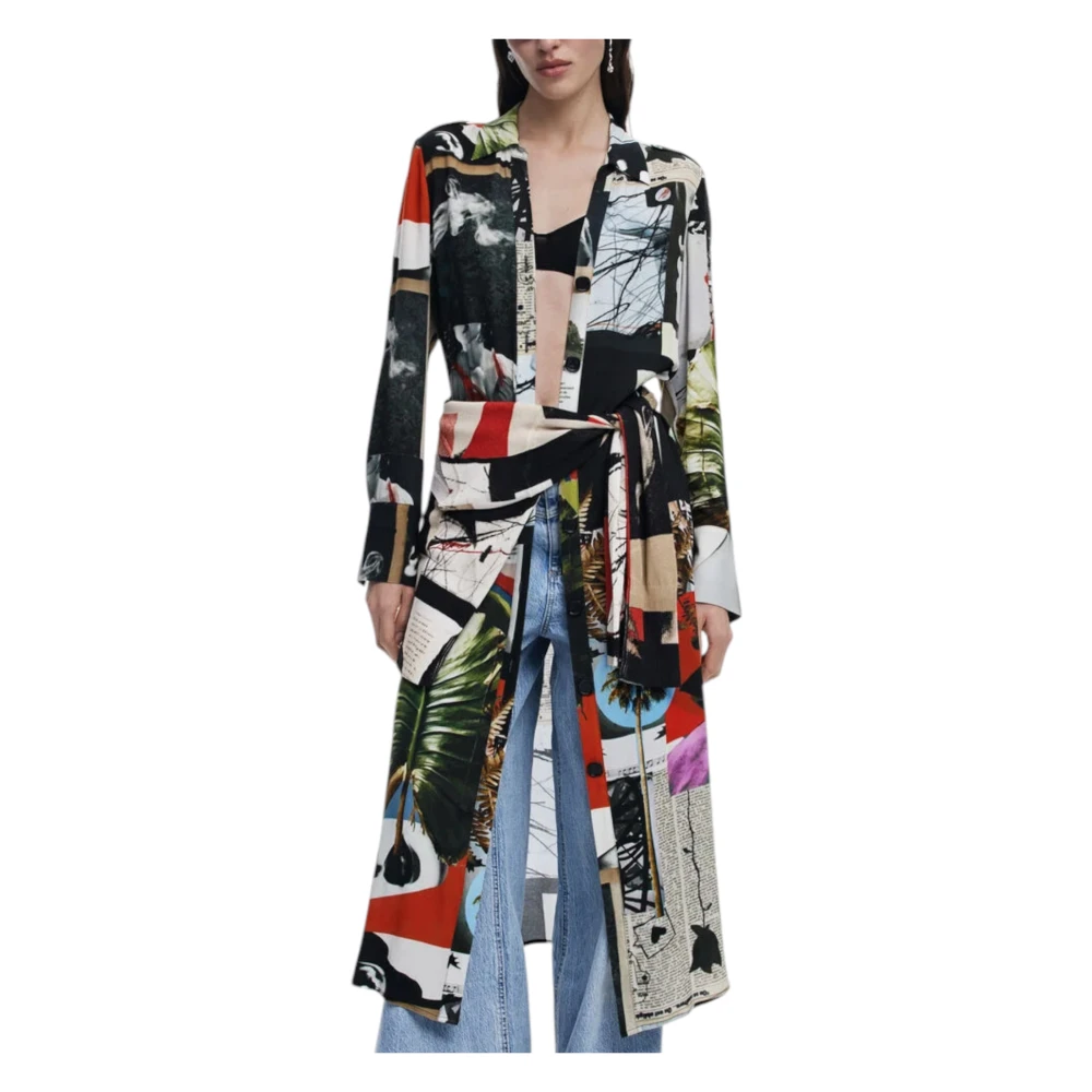 Desigual Lange Jurken Collectie in Viscose Multicolor Dames