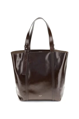 Elegant Läder Toteväska med Logotyp