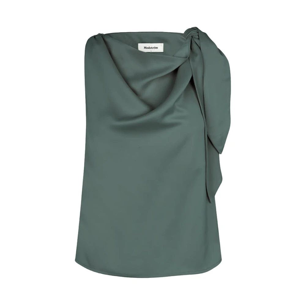 Modström Groen Harbor Top met Schouderdetail Green Dames