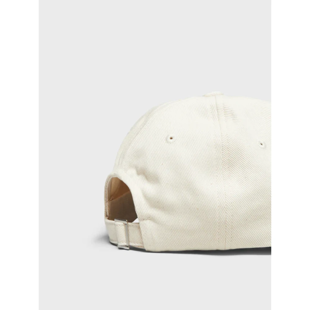 Jacquemus Witte Baseballpet met Verstelbare Pasvorm Beige Dames