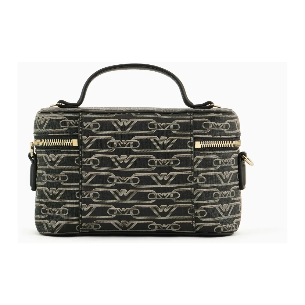 Emporio Armani Grafische Logo Zwarte Persoonlijke Accessoires Tas Black Dames
