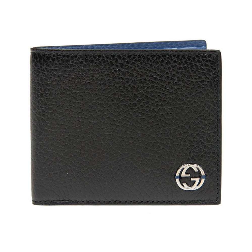 Gucci Interlocking Bifold Portemonnee Black Heren