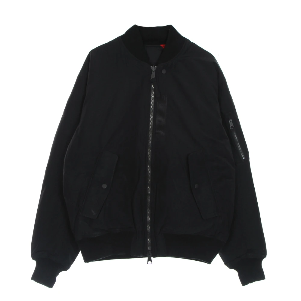 Jordan Black Training, Male, Xl, Reversible Padded Ma-1 Jacket /Red
