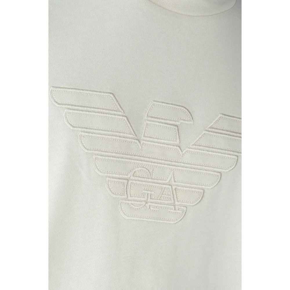 Emporio Armani Casual Katoenen T-Shirt White Heren