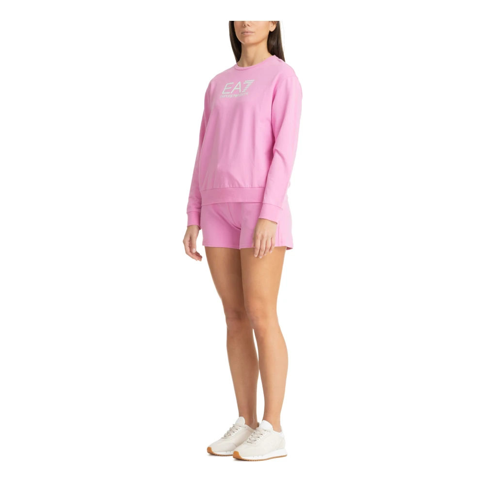 Emporio Armani EA7 Dames Trainingsset met Logo en Zakken Pink Dames