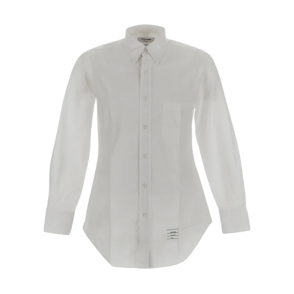 Thom Browne Klassiek Katoenen Overhemd White Heren