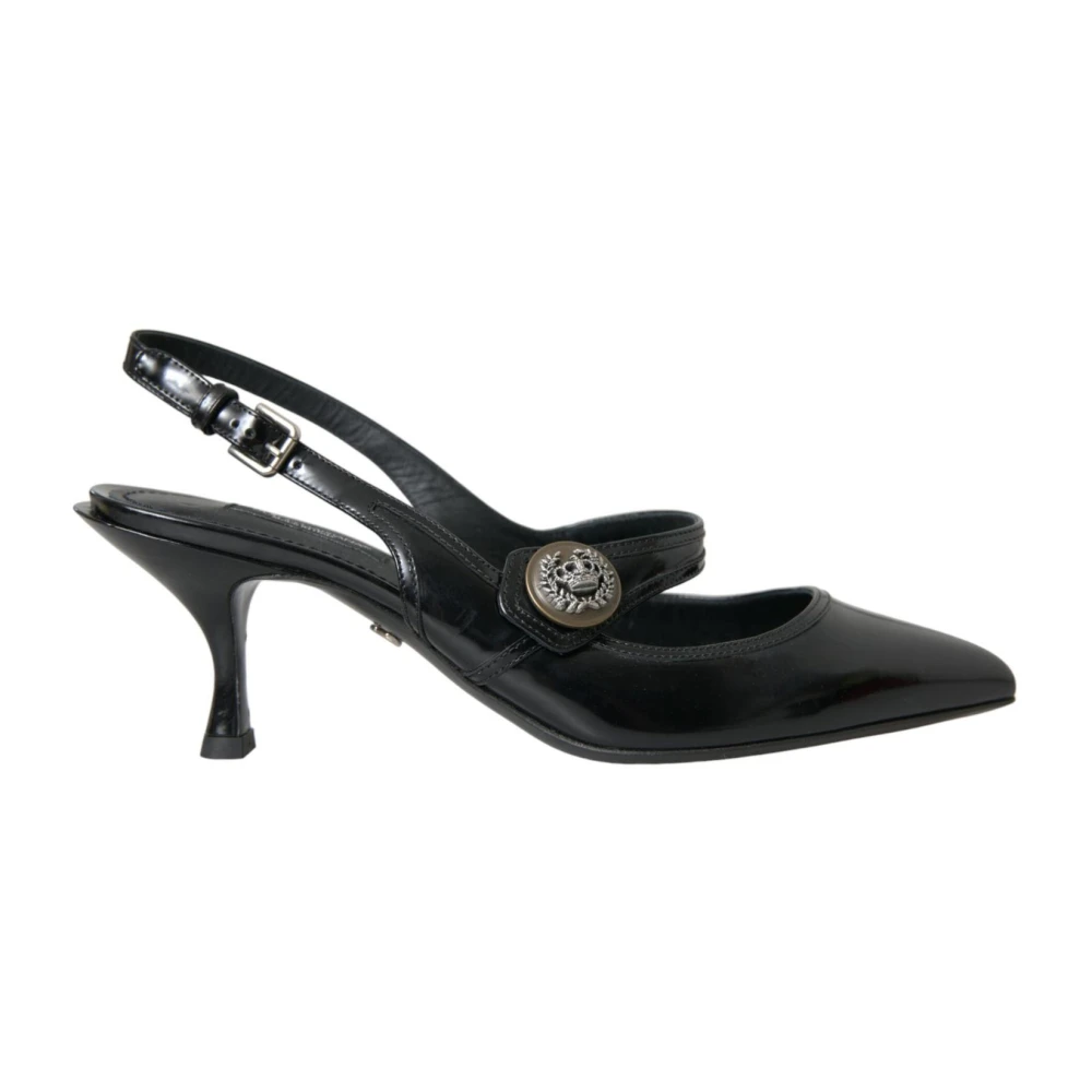 Italiensk Lær Slingback Hæler