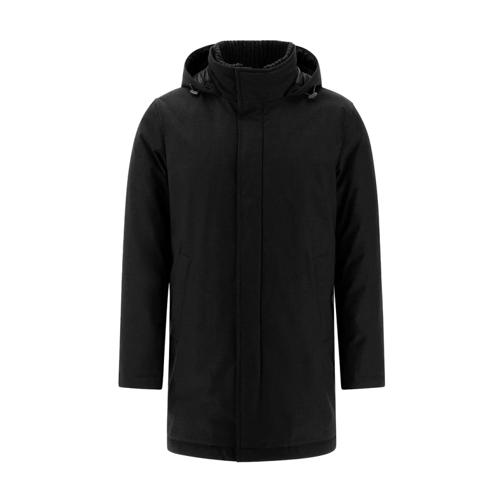 Herno Uomo Nero - Padded Jacket Tech Nylon - Coats - 2XL - Immagine 3