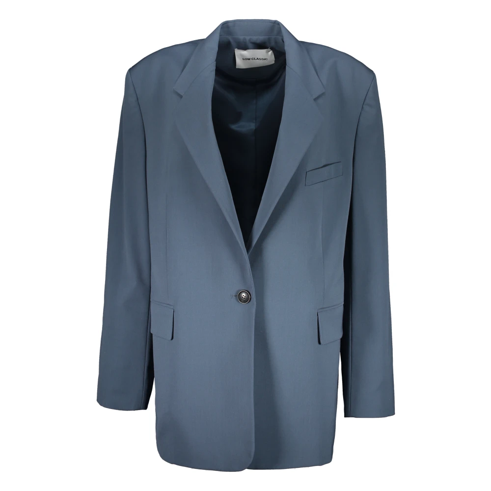 LOW Classic Klassieke Blazer met Reverskraag Gray Dames