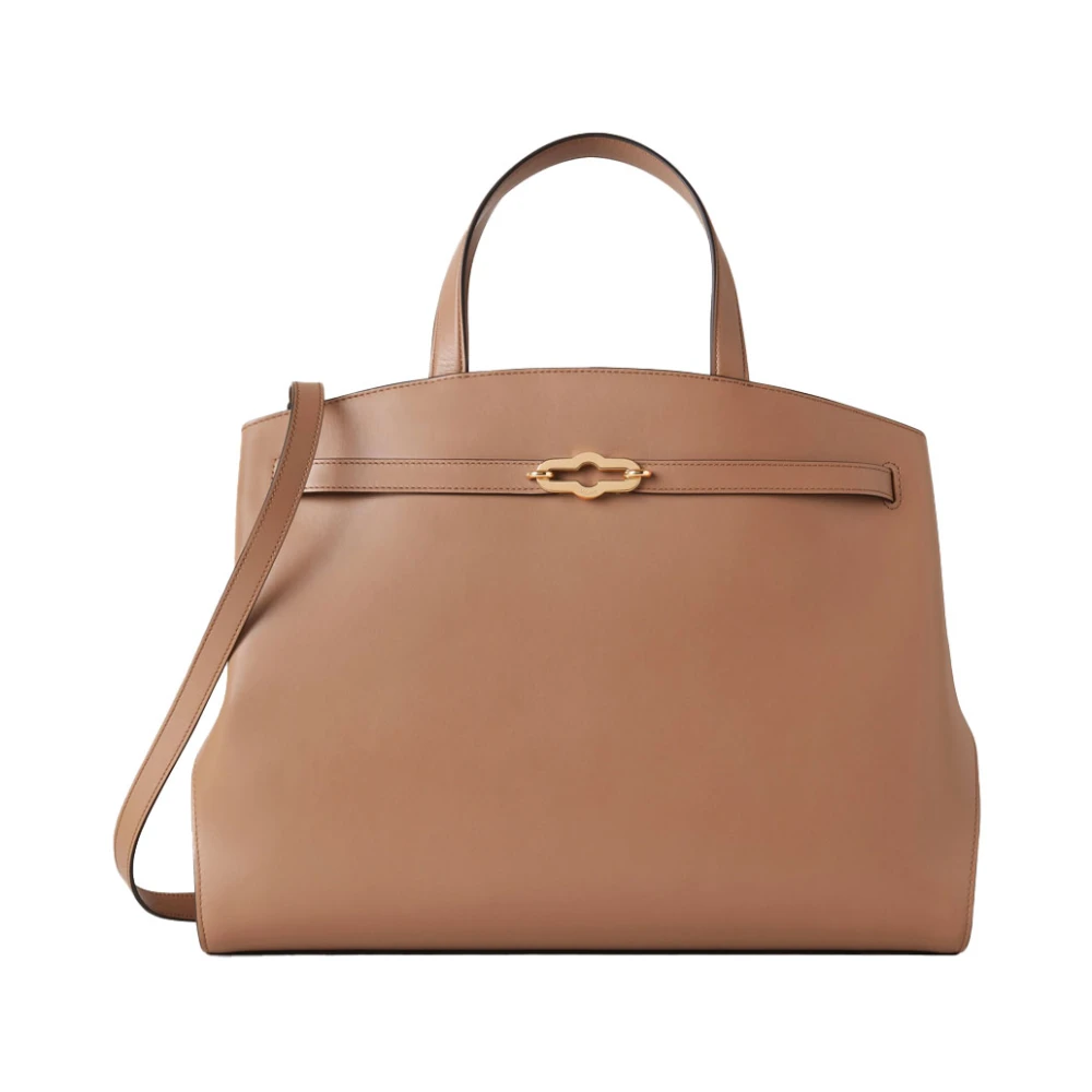 Mulberry Pimlico Tote Sable High Gloss Leather Brown Dames