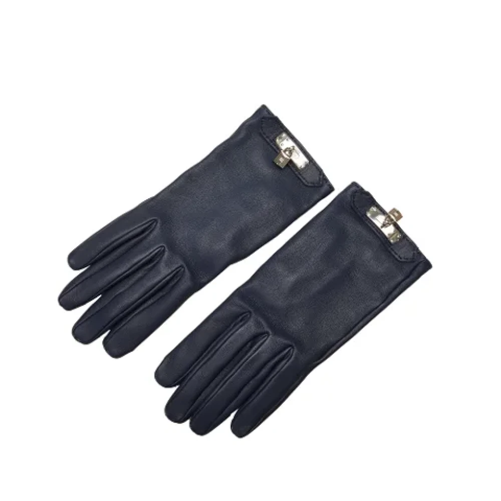 Pre-owned Leather gloves