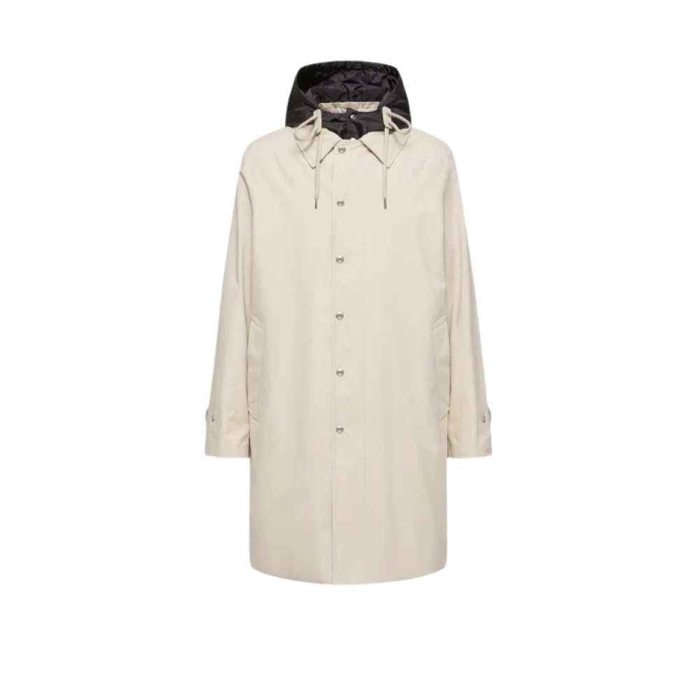Moncler Men's Beige Parkas, S, Kervoyal Hooded Long Down Parka Jacket