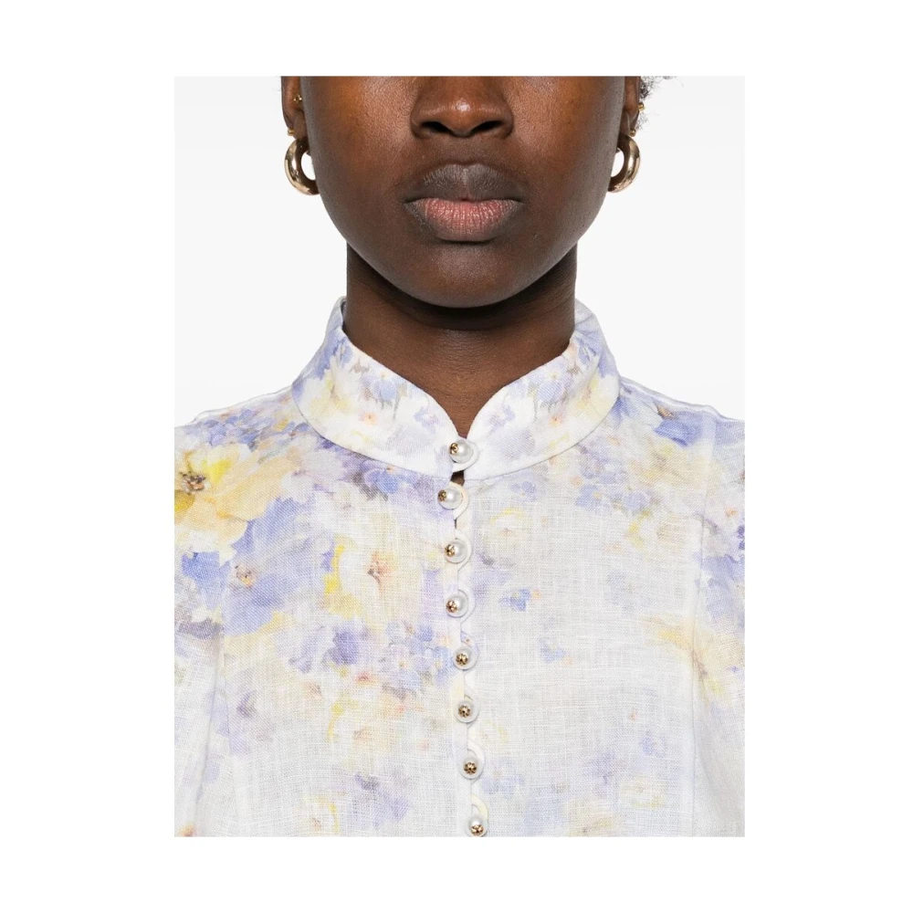 Zimmermann Lila Paarse Knoopjurk Multicolor Dames