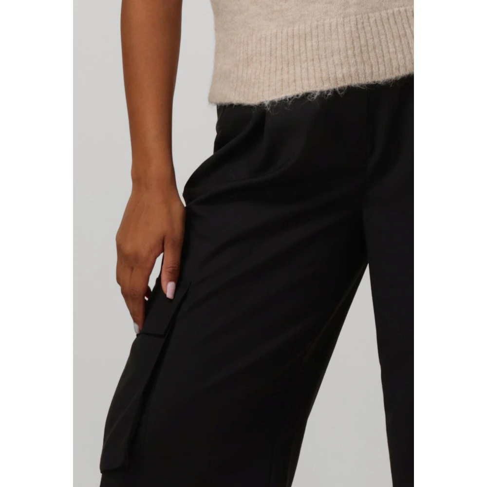 Y.A.S Zwarte Cargo Broek voor Vrouwen Black Dames