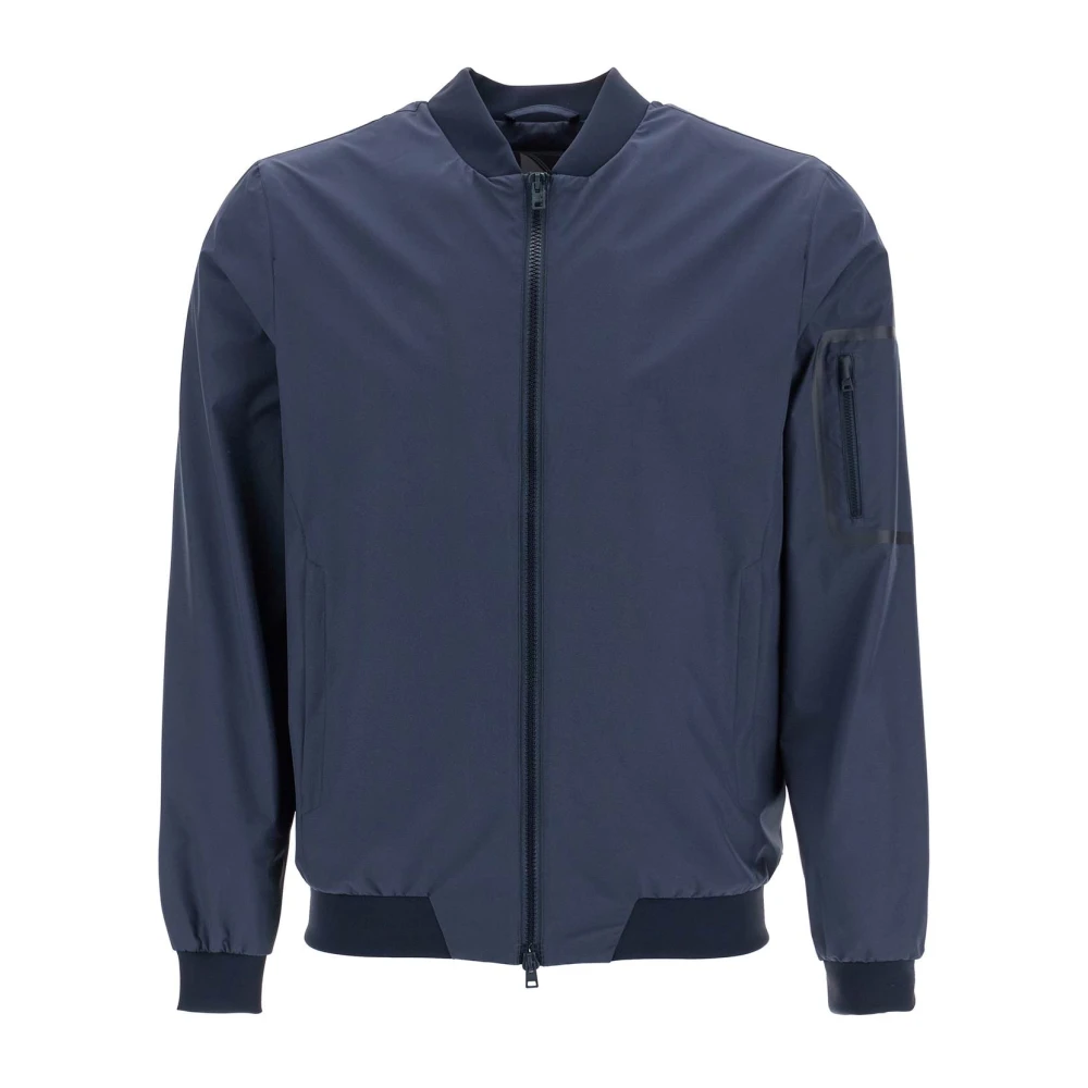 Herno Donkerblauwe Winddichte Bomberjack Blue Heren