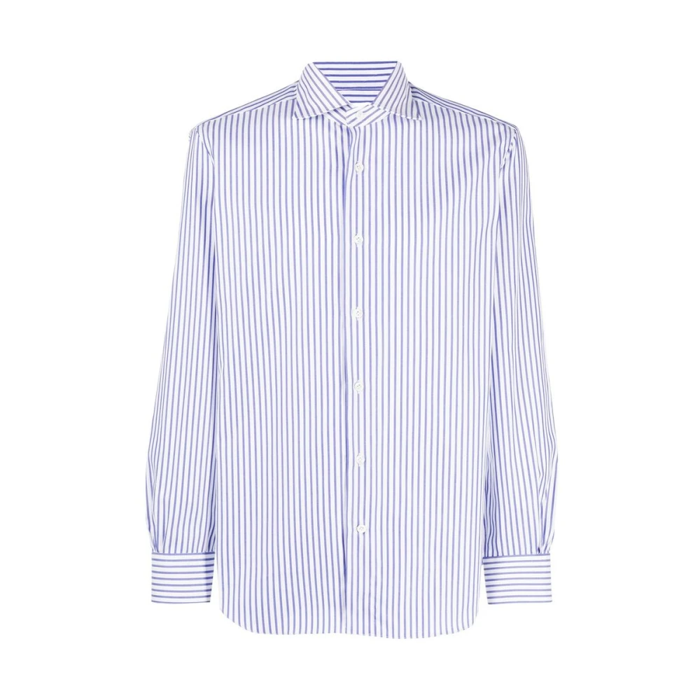 Mazzarelli Casual Shirts Blue Heren