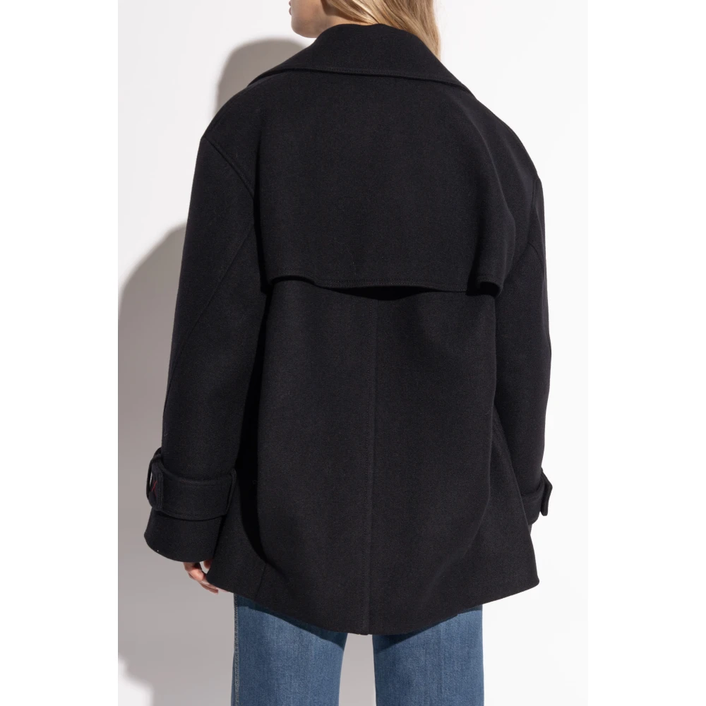 Victoria Beckham Wollen jas Black Dames