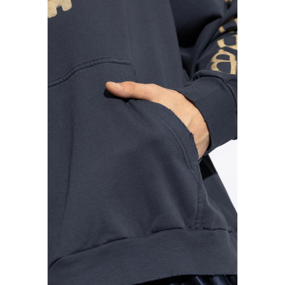Balenciaga Katoenen Sweatshirt Blue Heren