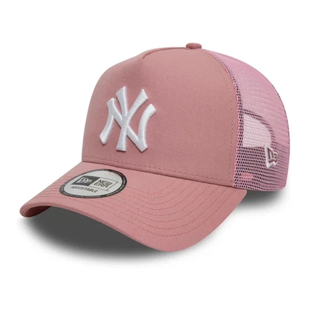 new era Roze Yankees League Trucker Pet Pink Heren