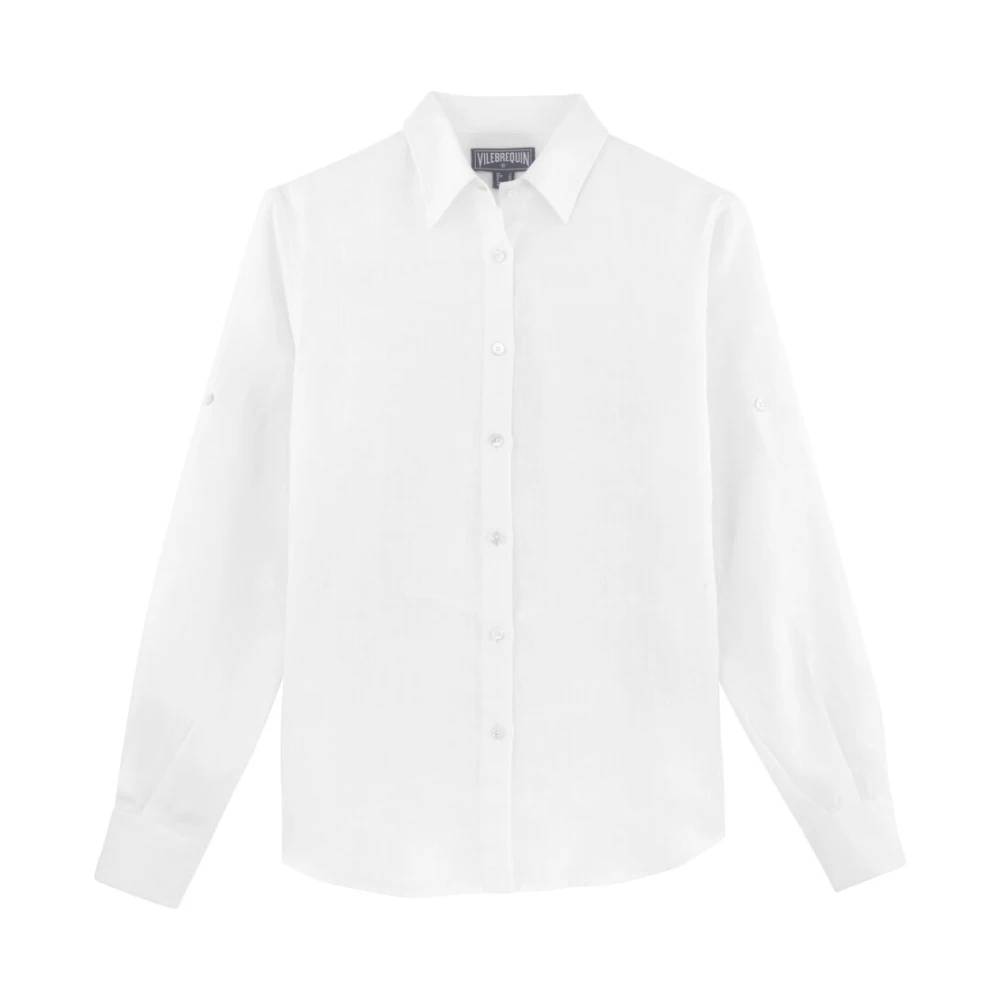 Vilebrequin, Blusar & Skjortor , Dam, XS, Linne, Linneskjorta Fondant Stil