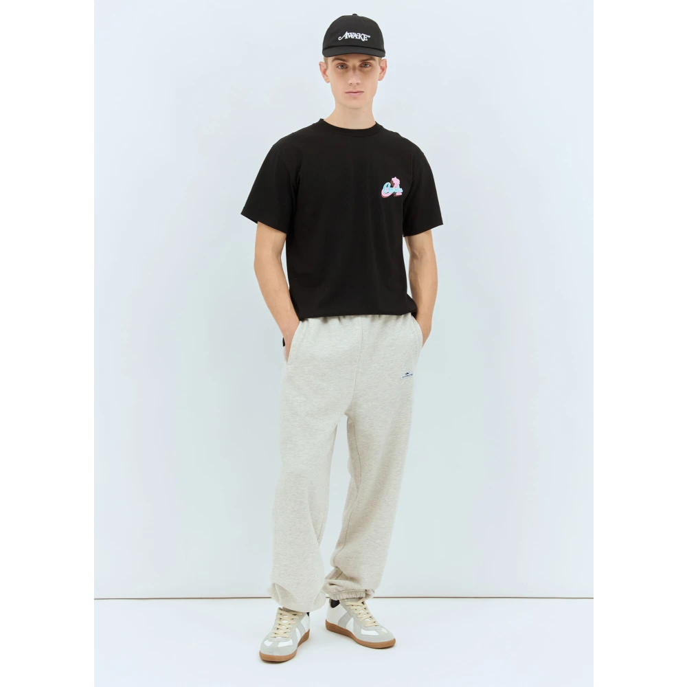Awake NY Kroonlogo Trainingsbroek Katoenfleece Gray Heren