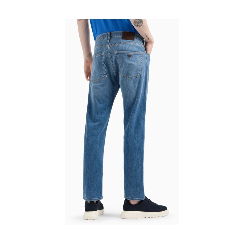 Emporio Armani Regular Fit Jeans Lichtblauw Blue Heren