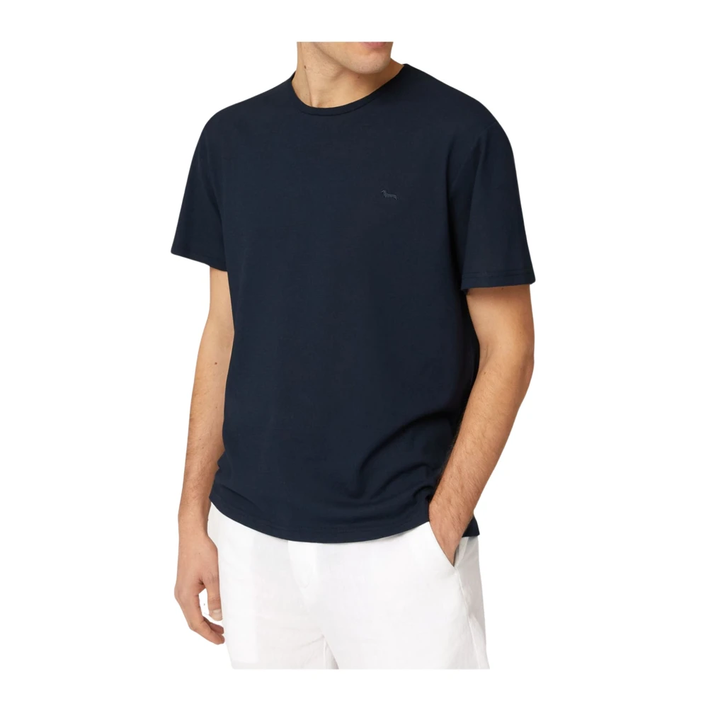 Harmont & Blaine Heren Ottoman T-shirt Blue Heren