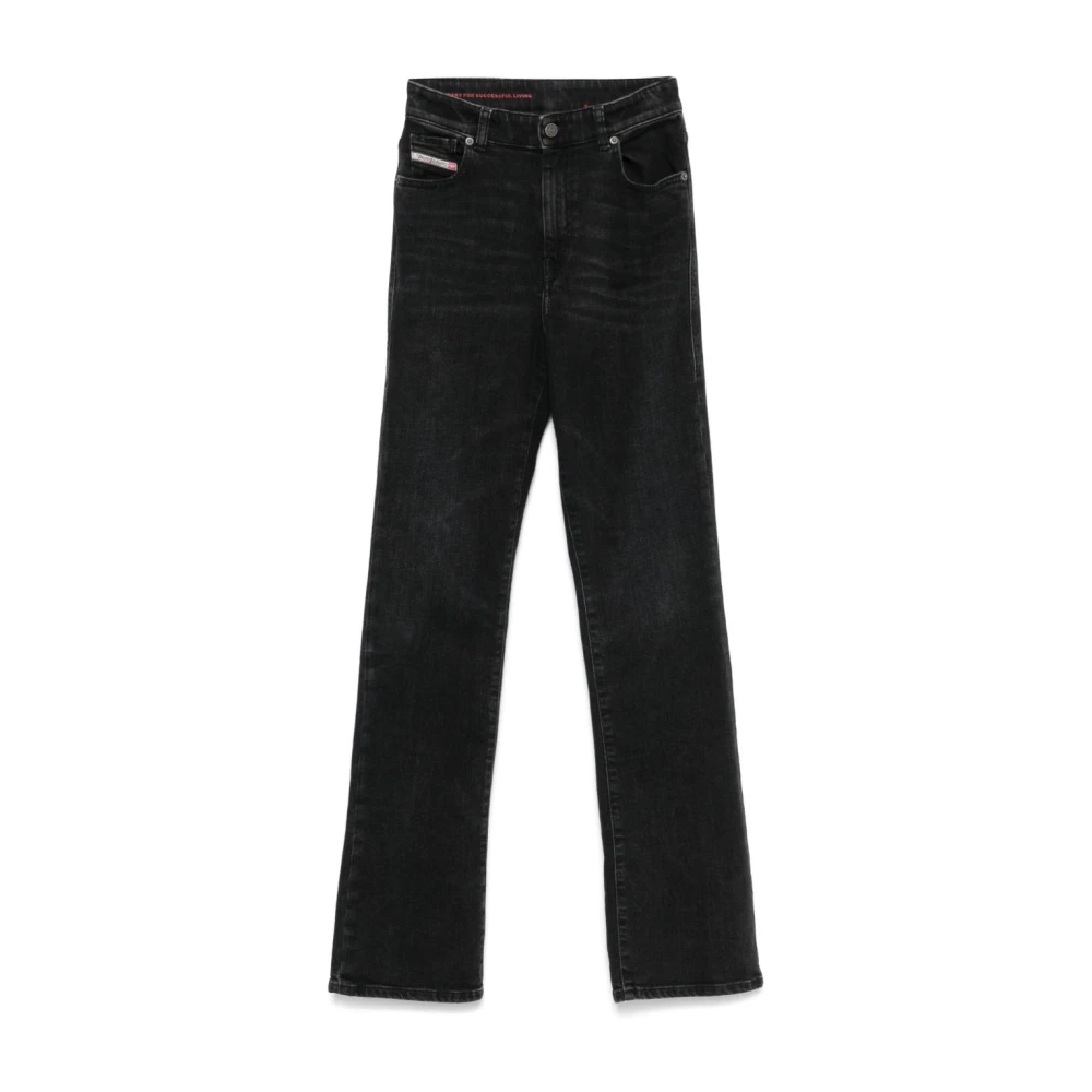 Diesel Zwarte Klassieke Vijf-Pocket Jeans Black Dames
