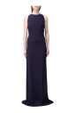 robe-maxi-sans-manches-bleue