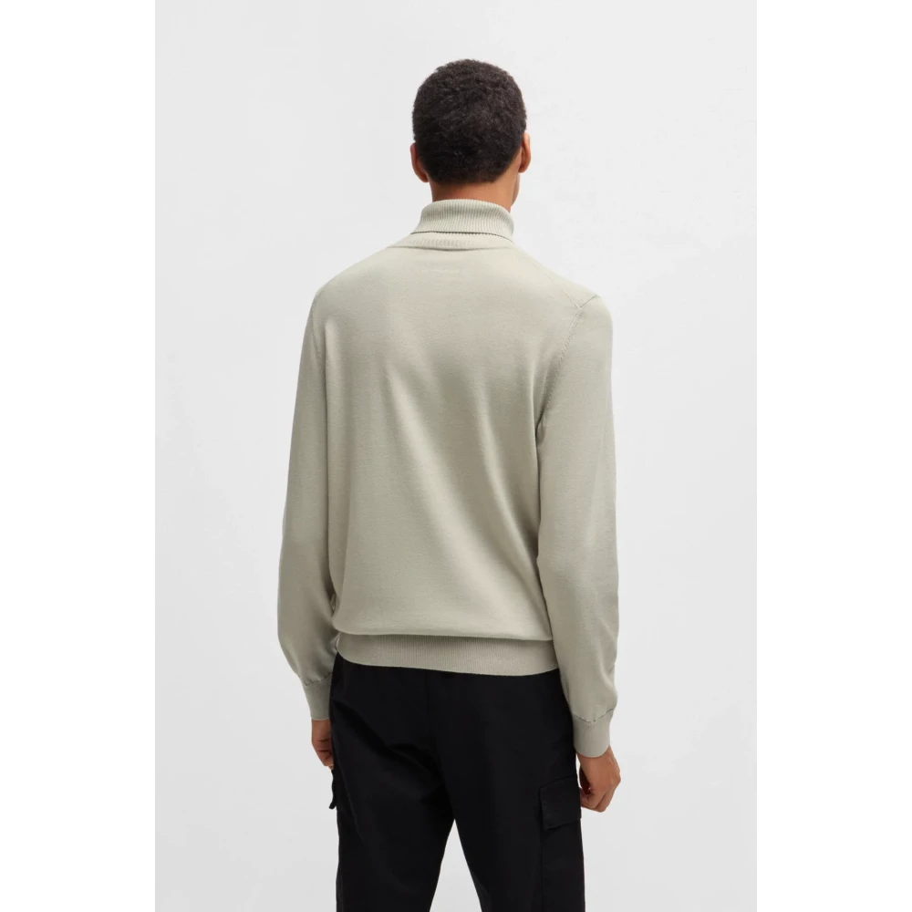 Hugo Boss Zachte coltrui in kasjmiermix Beige Heren